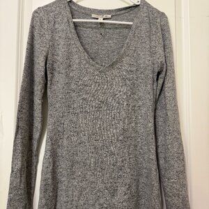 express heather grey v neck sweater